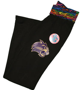 NCAA WCU Western Carolina University Women's Fabric Waist Cotton Pants