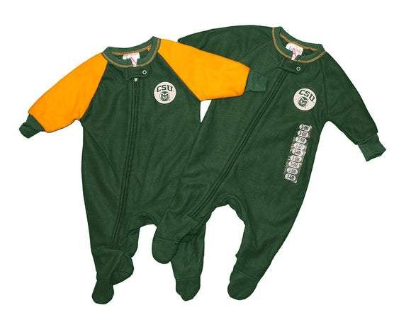 NCAA CSU Colorado State University Baby Long Sleeve Blanket Sleeper