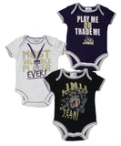 Pro Edge JMU James Madison University Baby Fan Gear 3pc Bodysuit