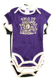 Pro Edge JMU James Madison University Baby Fan Gear 3pc Bodysuit