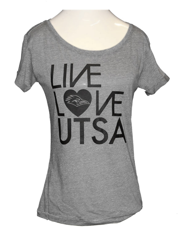 NCAA UTSA University of Texas San Antonio Roadrunners Women's Scoop Neck Tee