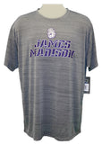 NCAA JMU James Madison University Men's Heather Crew Neck Poly Tee