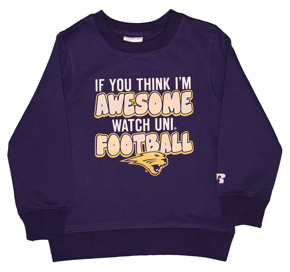 NCAA UNI University of Northern Iowa Panthers Crew Neck Fleece