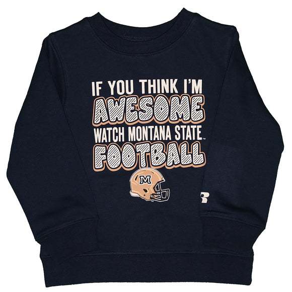 NCAA MSU Montana State University Bobcats Crew Neck Fleece