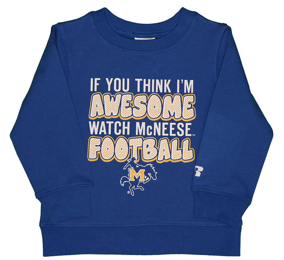 NCAA MSU McNeese State University Cowboys Toddlers Crew Neck Fleece