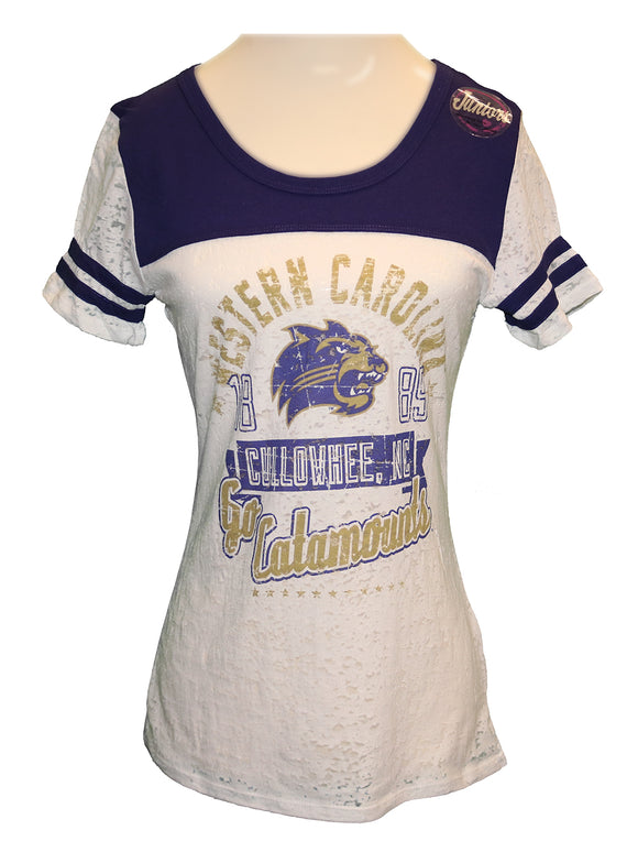 NCAA WCU Western Carolina University Catamounts Women's Scoop Neck Tee